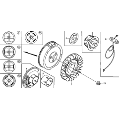 Flywheel Assembly for Honda GX240K1