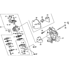 Carburettor Assembly Honda GX25N
