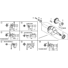 Crankshaft Assembly Honda GX270T2
