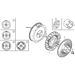 Flywheel Assembly for Honda GX270T2