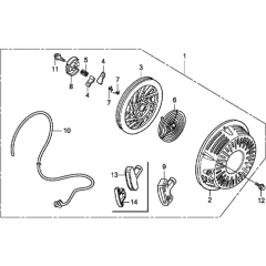 Recoil Starter for Honda GX340T2