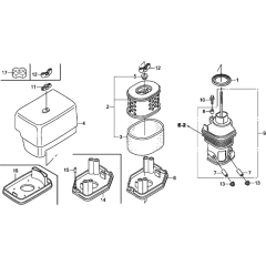 Air Filter for Honda GX340U1