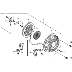 Recoil Starter for Honda GX340UT1