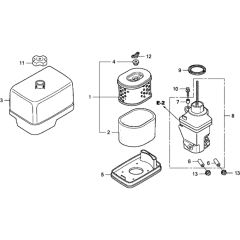Air Filter for Honda GX390T2