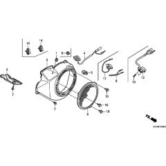 Fan Cover for Honda GX390UT2