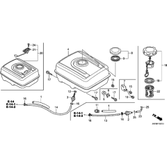 Fuel Tank Assembly for Honda GX390UT2