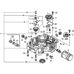Oil Pan Assembly for Honda GXV630R