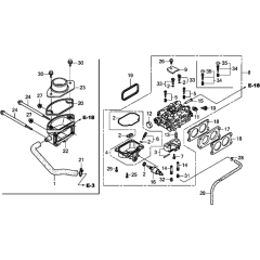 Carburetor Assembly for Honda GXV630R