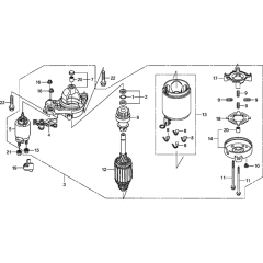 Starter Motor for Honda GXV630R