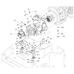 Pump Drive, Engine Assembly