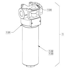 Hydraulic Oil Filter for Hamm