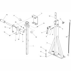 Handle Assembly for Floor Saw