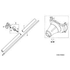 Frame Pipe for Honda HHT31S