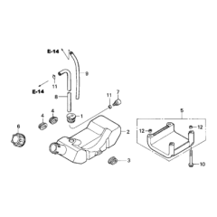 Fuel Tank for Honda HHT31S
