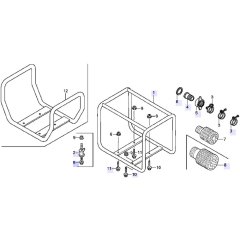 Frame Assembly for Honda WB30XT Water Pump
