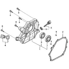 Crankcase Cover Assembly for Honda WB30XT Water Pump