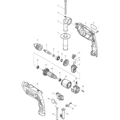 Makita HP1640 Drill Assembly