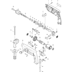 Makita HP2041 Drill Assembly