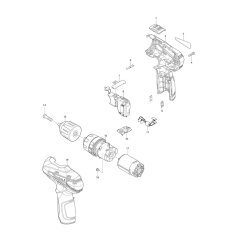 Makita HP330D Drill Assembly