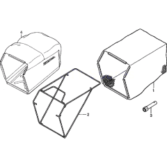 Grass Bag & Frame Assembly