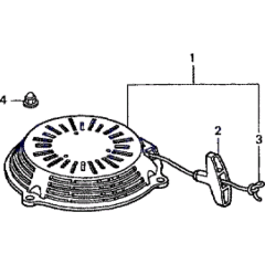 Recoil Starter for Honda HRB476C