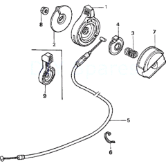Throttle Lever & Cable Assembly