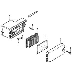 Air Cleaner for Honda HRD535