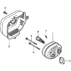 Muffler for Honda HRD536C