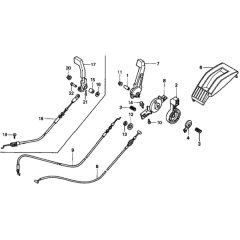 Throttle Lever for Honda HRD536C