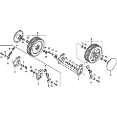 Front Wheel for Honda HRD536C