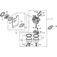 Carburetor for Honda HRD536C