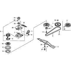 Rotary Blade for Honda HRD536C3