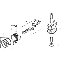 Piston/Crankcase for Honda HRD536C3