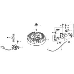 Flywheel & Ignition Coil for Honda