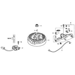 Flywheel/Ignition Coil for Honda