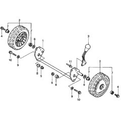 Rear Wheel for Honda HRG415C2