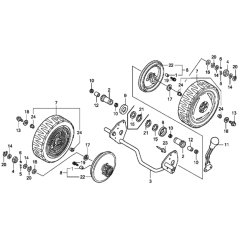 Rear Wheel for Honda HRG415C2