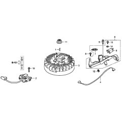 Flywheel/Ignition Coil for Honda
