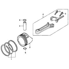 Piston/Connecting Rod for Honda HRG415C2