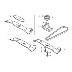 Rotary Blade for Honda HRG415C3