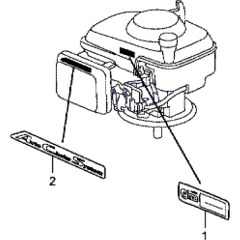 Label Decal for Honda HRG415 SD