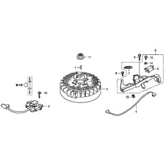 Flywheel/Ignition Coil for Honda