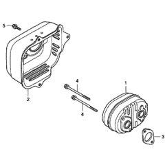 Muffler for Honda HRG465C2