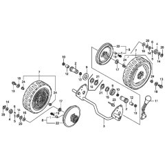 Rear Wheel for Honda HRG465C2
