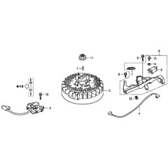 Flywheel & Ignition Coil for Honda
