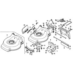 Cutter Housing for Honda HRG536C