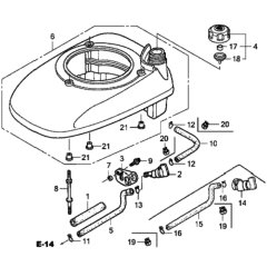 Fan Cover for Honda HRG536C