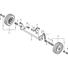 Front Wheel Assembly for Honda