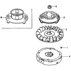 Flywheel for Honda HRH536