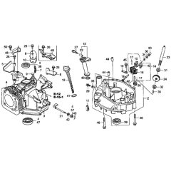 Cylinder Barrel/Oil Pan for Honda